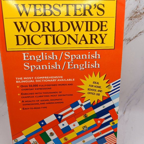 Webster's Worldwide Dictionary ( English/ Spanish) Pre-Owned - Picture 1 of 3